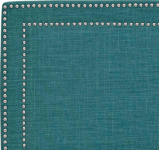 Draeger Teal Queen Platform Bed - Thumbnail - Image 4
