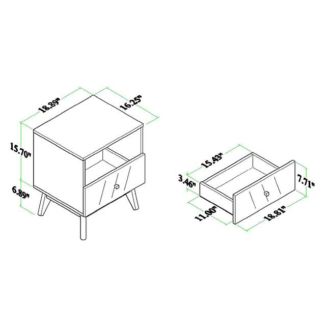 Dragonback Brown Nightstand - Thumbnail - Image 11
