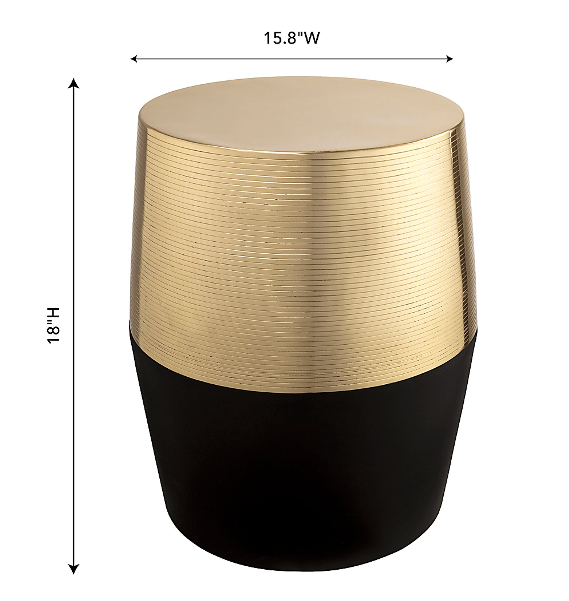 Drana Black Accent Stool - Image 6