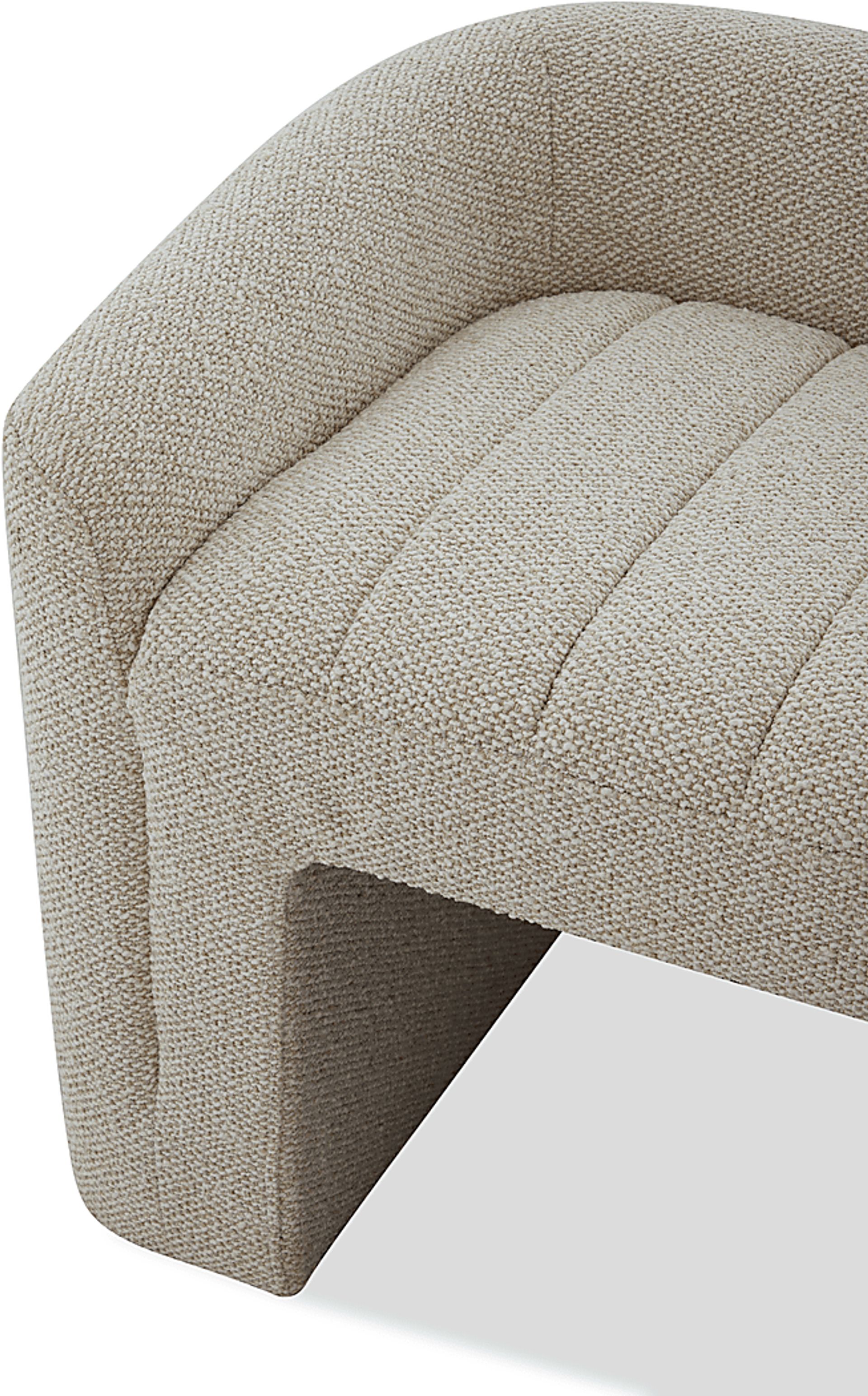 Draper Beige Accent Bench - Image 5