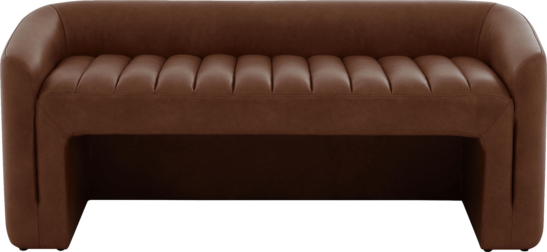 Draper Camel Accent Bench - Image 2