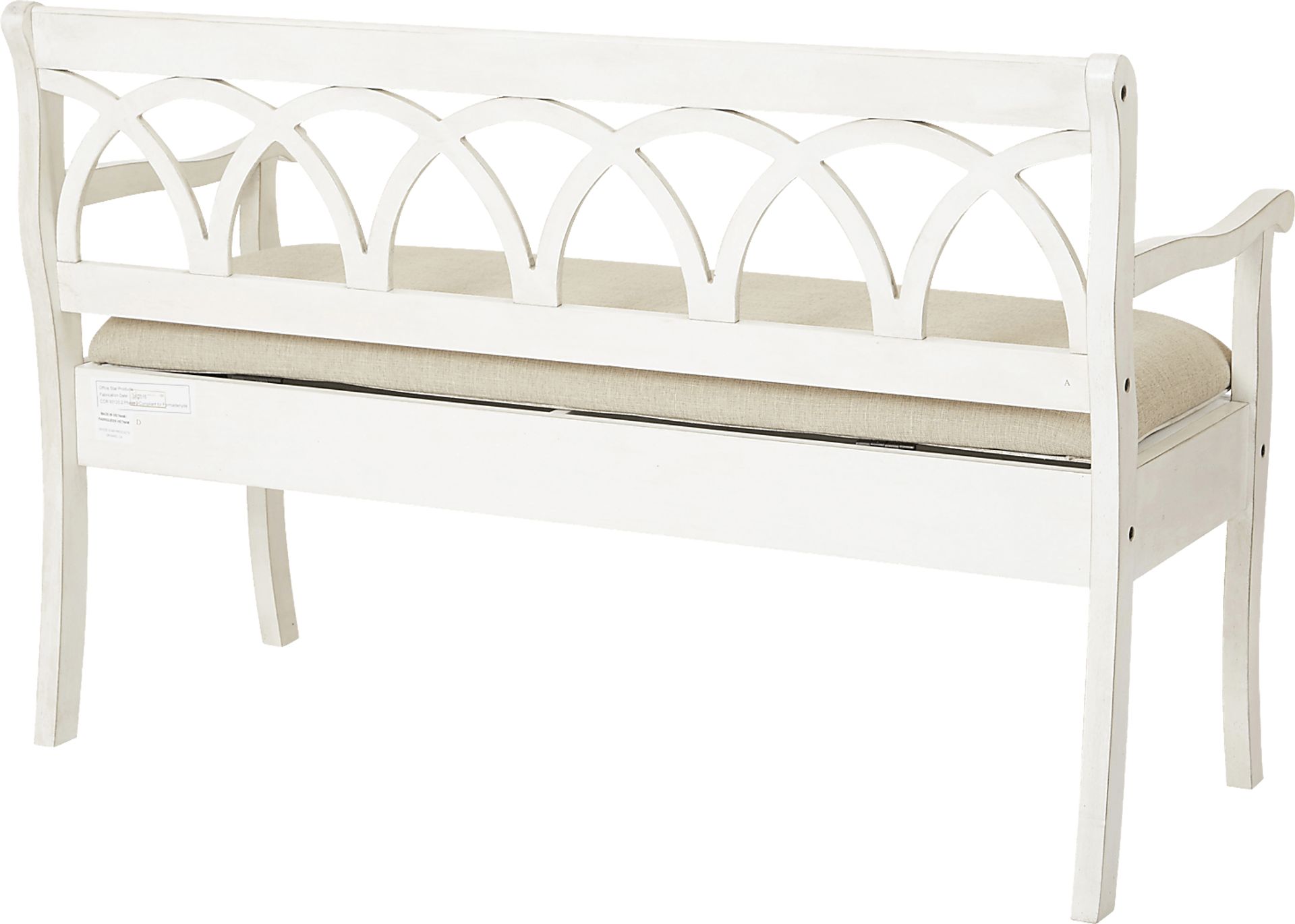 Arhun White Bench - Image 2