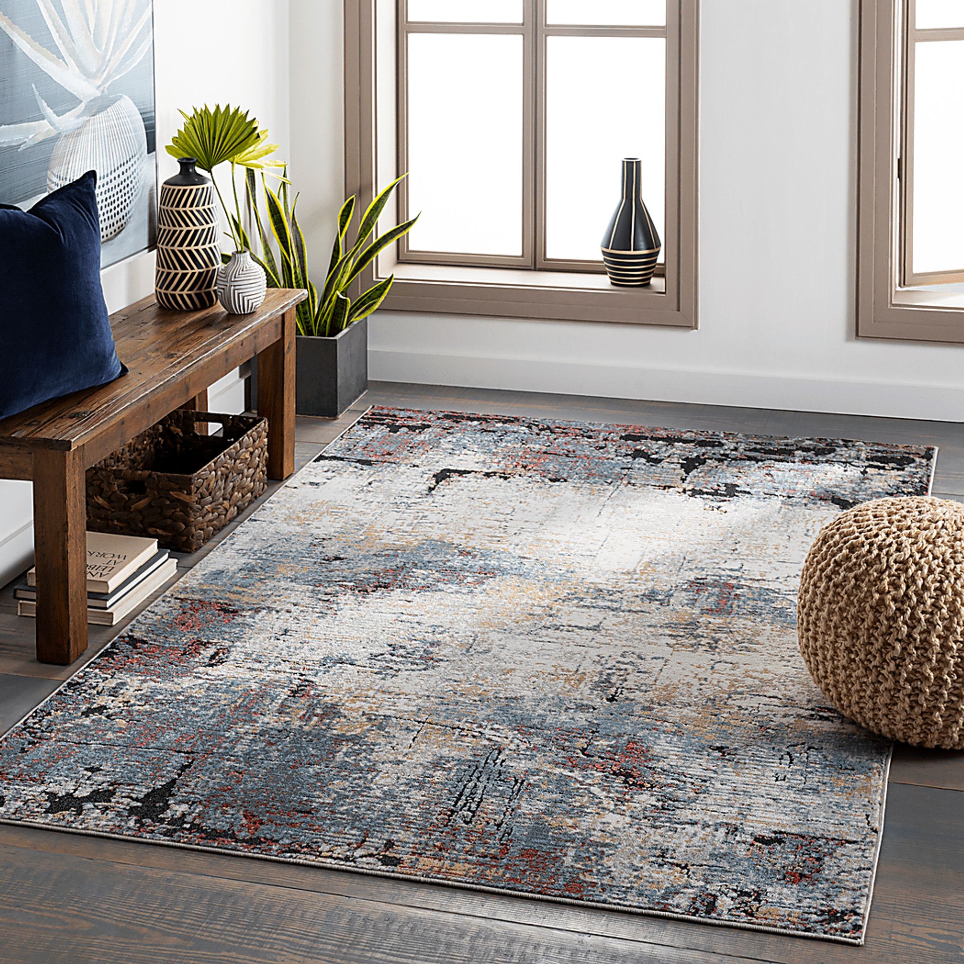 Dravin Gray 6'7 x 9' Rug - Image 6