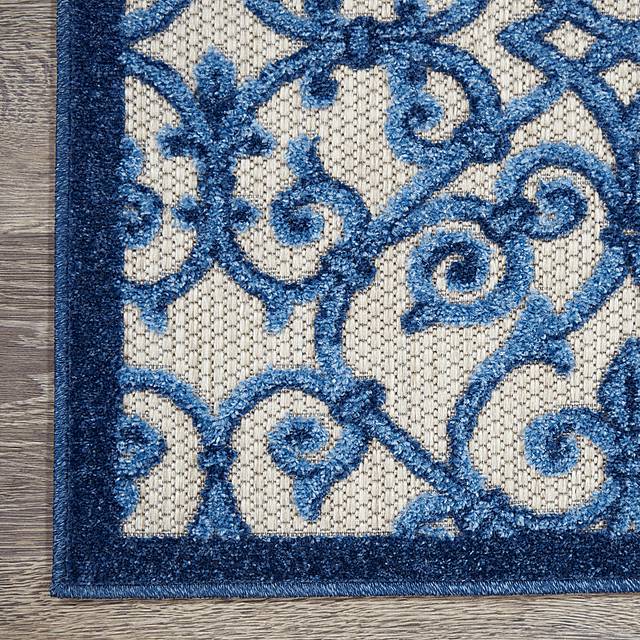 Drayce Blue 5' x 8' Indoor/Outdoor Rug - Thumbnail - Image 3