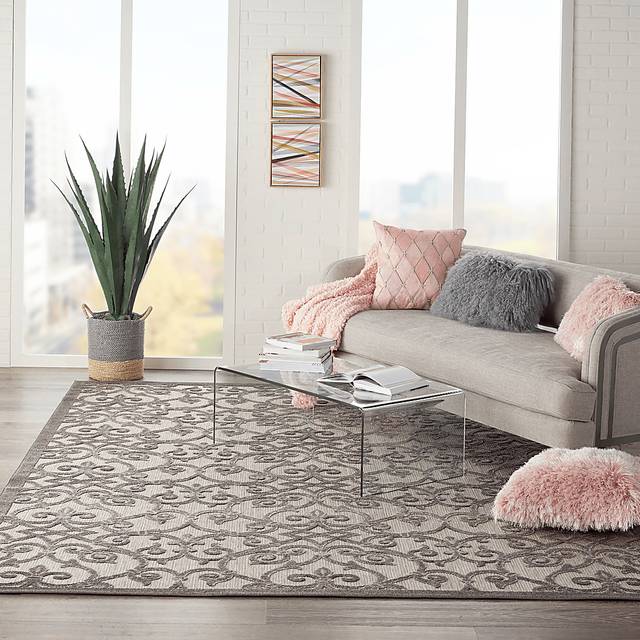 Drayce Gray 8' x 11' Indoor/Outdoor Rug - Thumbnail - Image 11