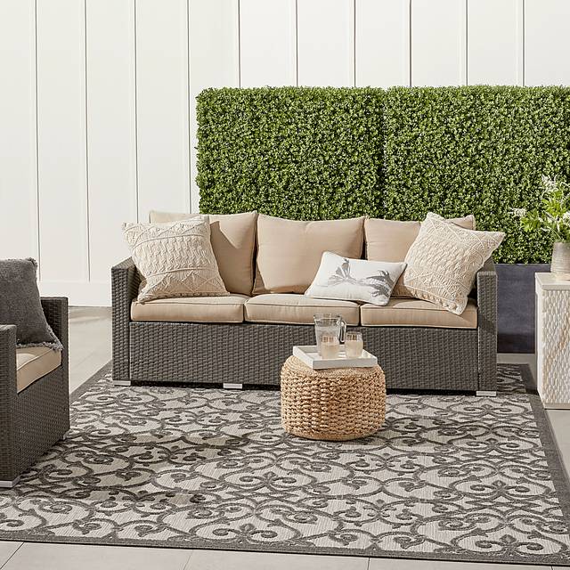 Drayce Gray 8' x 11' Indoor/Outdoor Rug - Thumbnail - Image 13
