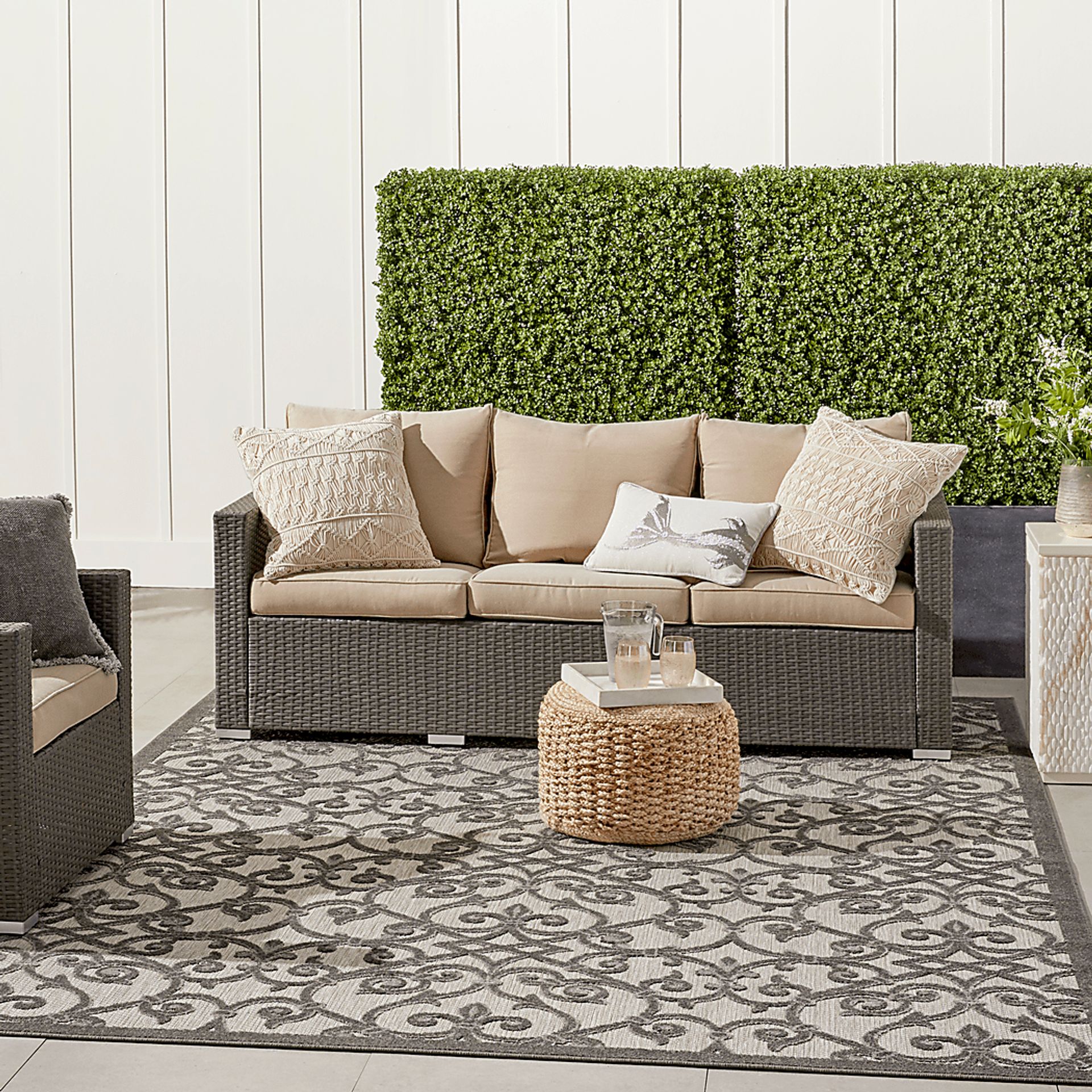 Drayce Gray 8' x 11' Indoor/Outdoor Rug - Image 13