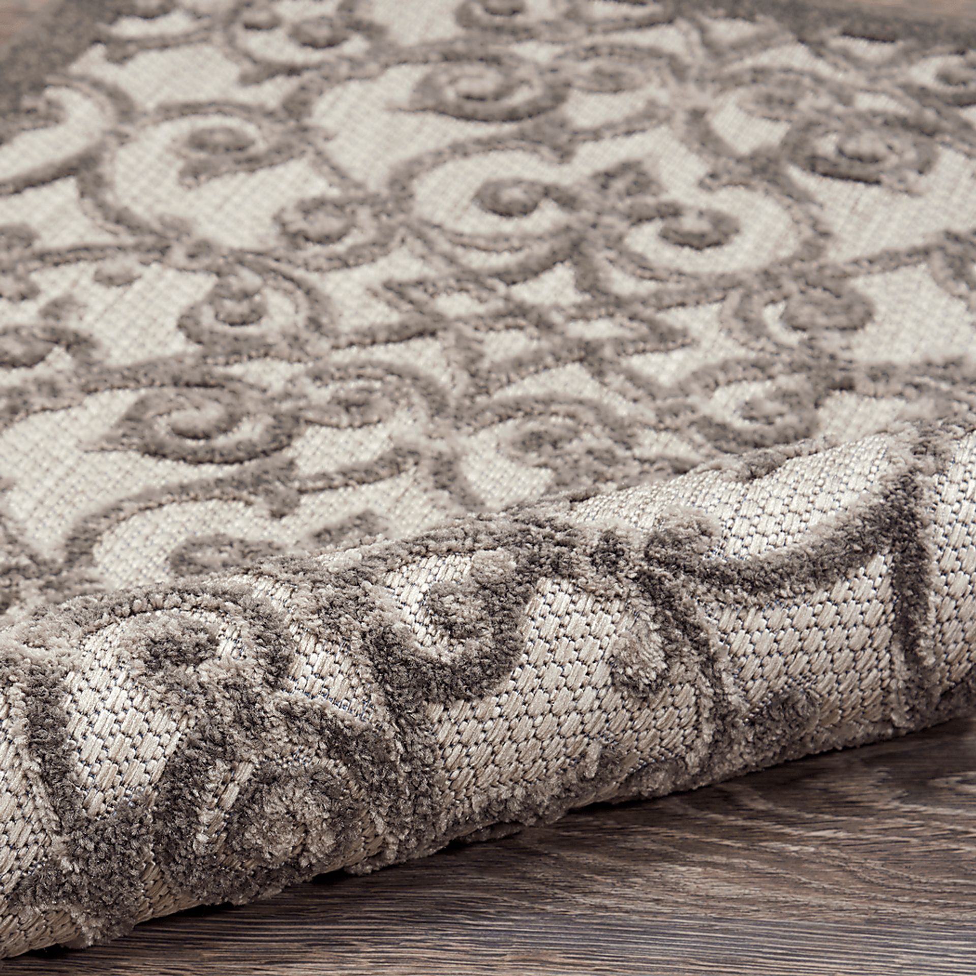 Drayce Gray 8' x 11' Indoor/Outdoor Rug - Image 2