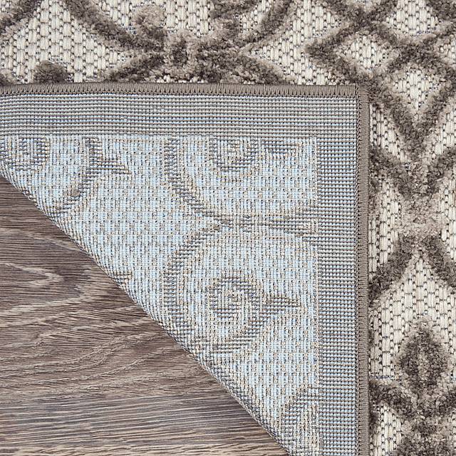 Drayce Gray 8' x 11' Indoor/Outdoor Rug - Thumbnail - Image 4