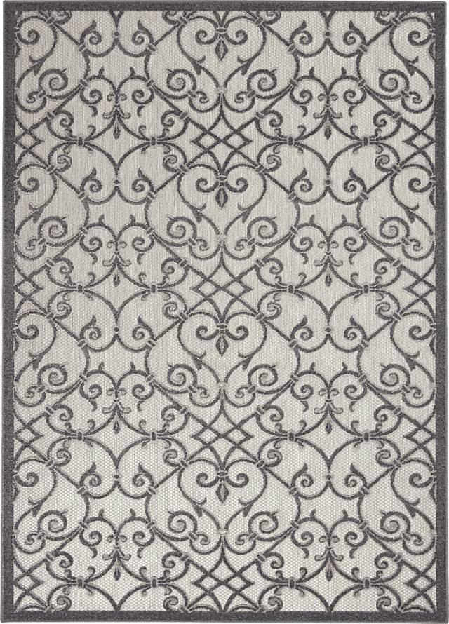 Drayce Gray 8' x 11' Indoor/Outdoor Rug - Thumbnail - Image 1