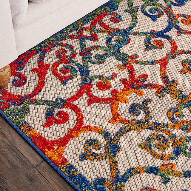 Drayce Multi 5' x 8' Indoor/Outdoor Rug - Thumbnail - Image 4