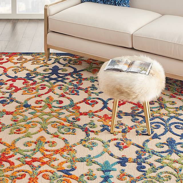 Drayce Multi 5' x 8' Indoor/Outdoor Rug - Thumbnail - Image 7