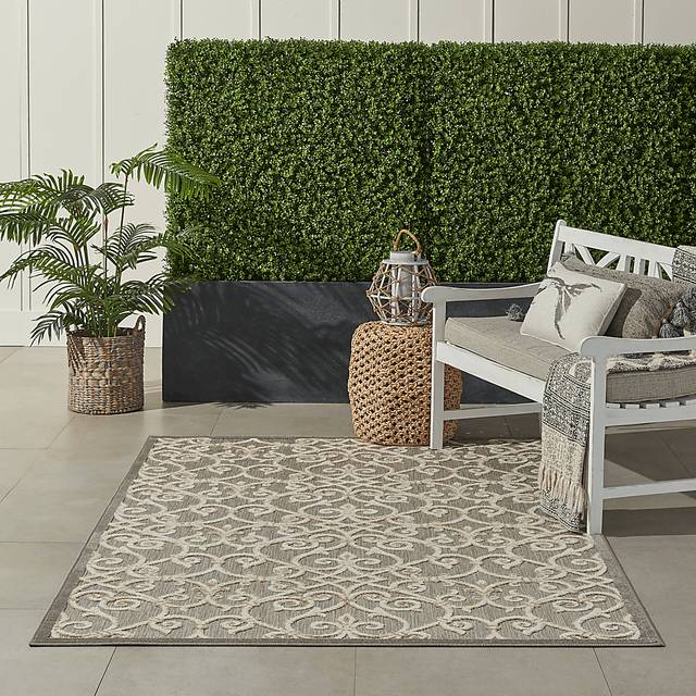 Drayce Natural 5'3 x 7'5 Indoor/Outdoor Rug - Thumbnail - Image 4