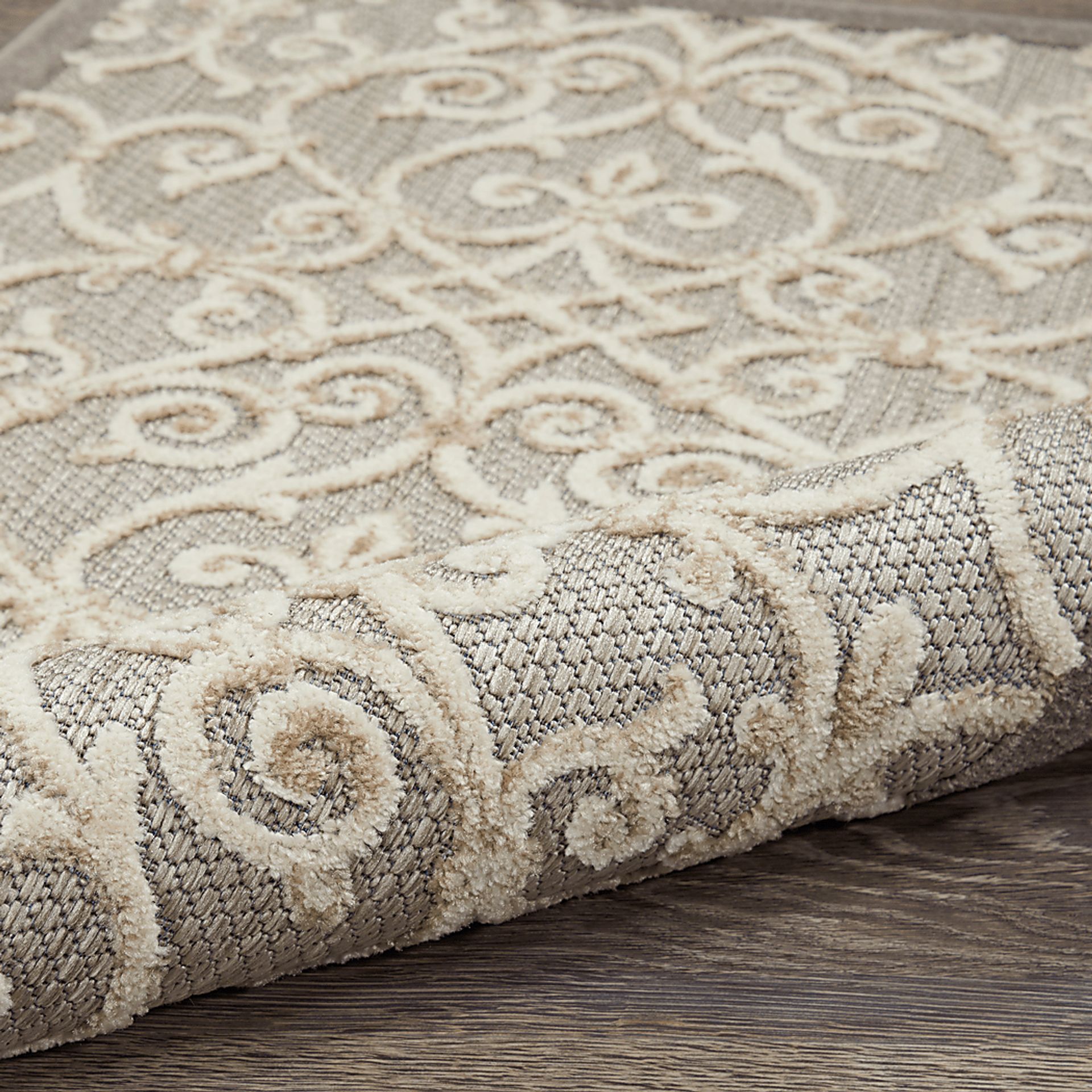 Drayce Natural 5'3 x 7'5 Indoor/Outdoor Rug - Image 9