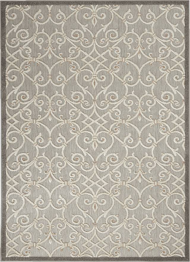 Drayce Natural 5'3 x 7'5 Indoor/Outdoor Rug - Thumbnail - Image 1