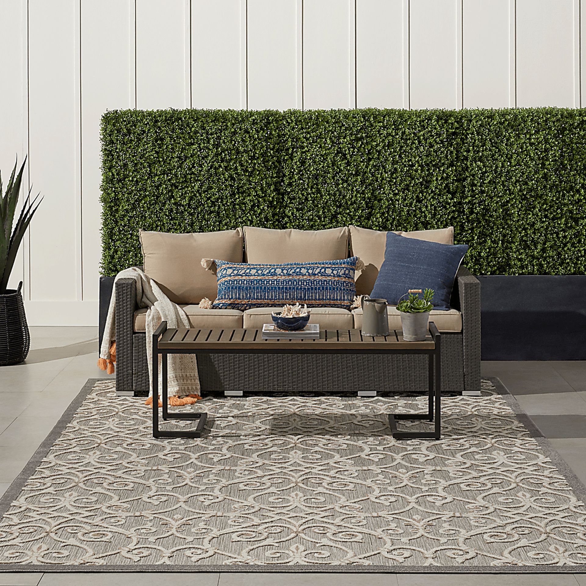 Drayce Natural 8' x 11' Indoor/Outdoor Rug - Image 8