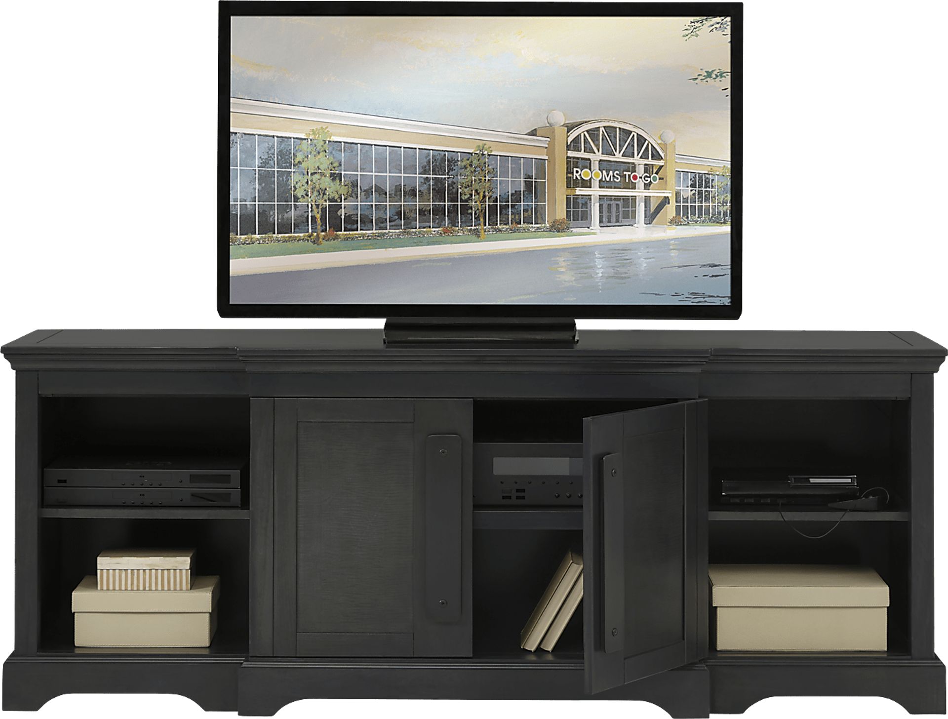 Drayden Hill Gray 80 in. Console - Image 2