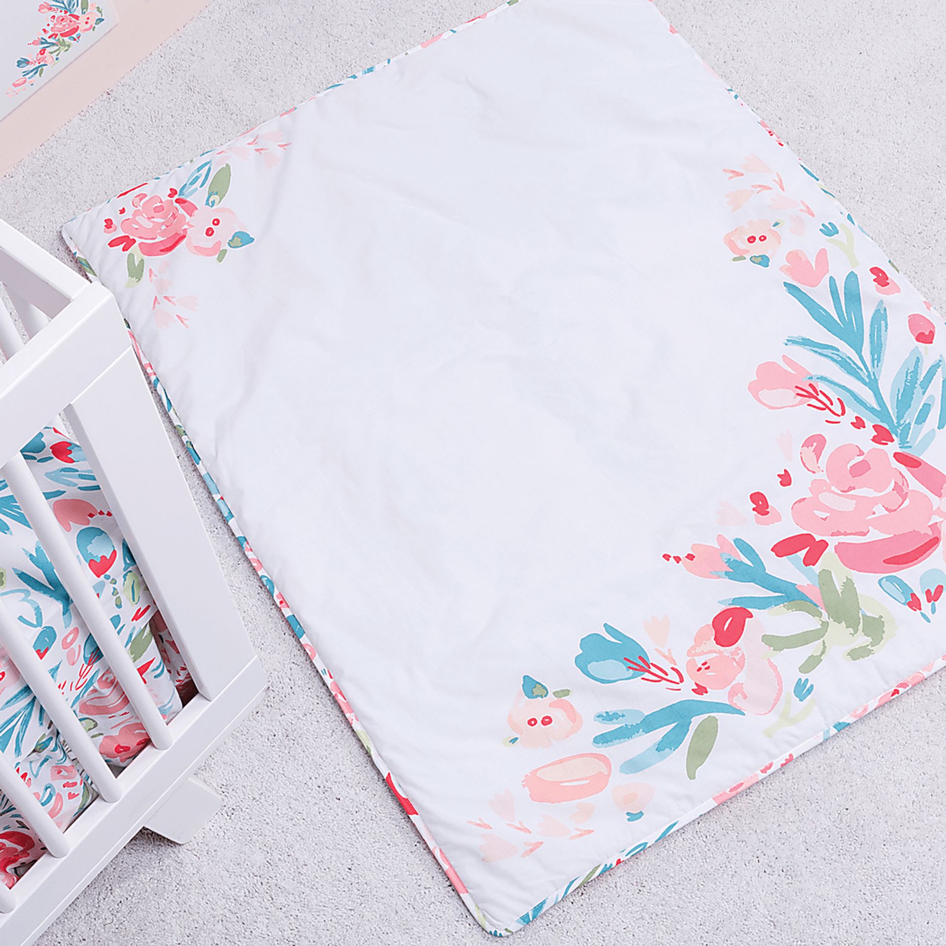 Dream Blossom Pink 3 Pc Baby Bedding Set - Image 6