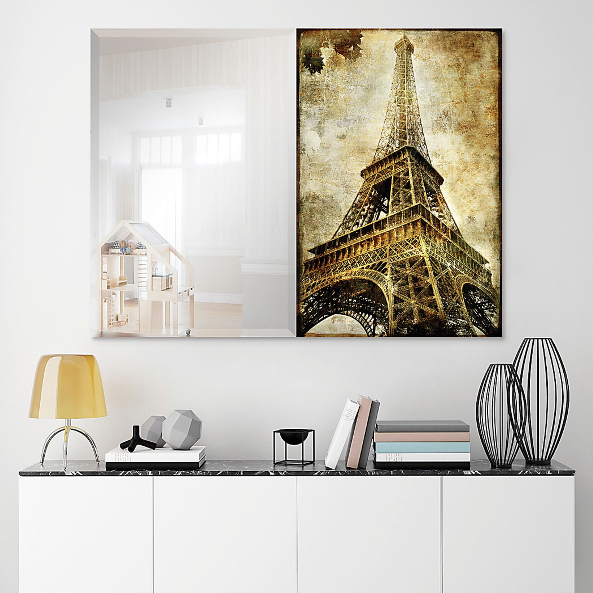 Dream in Paris Gold Mirror - Image 3