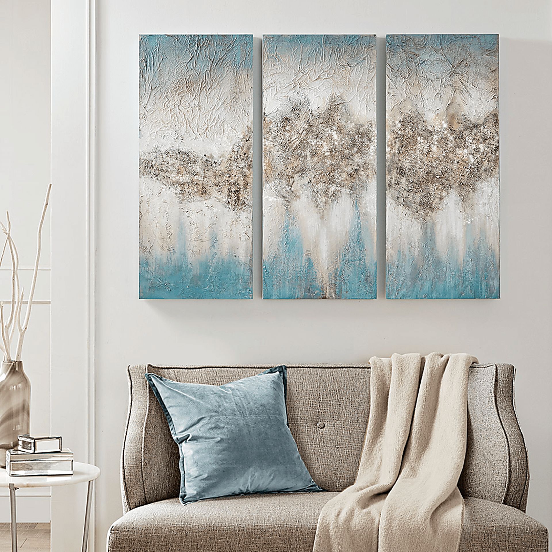 Dreams Above Blue Artwork, Set of 3 - Image 2