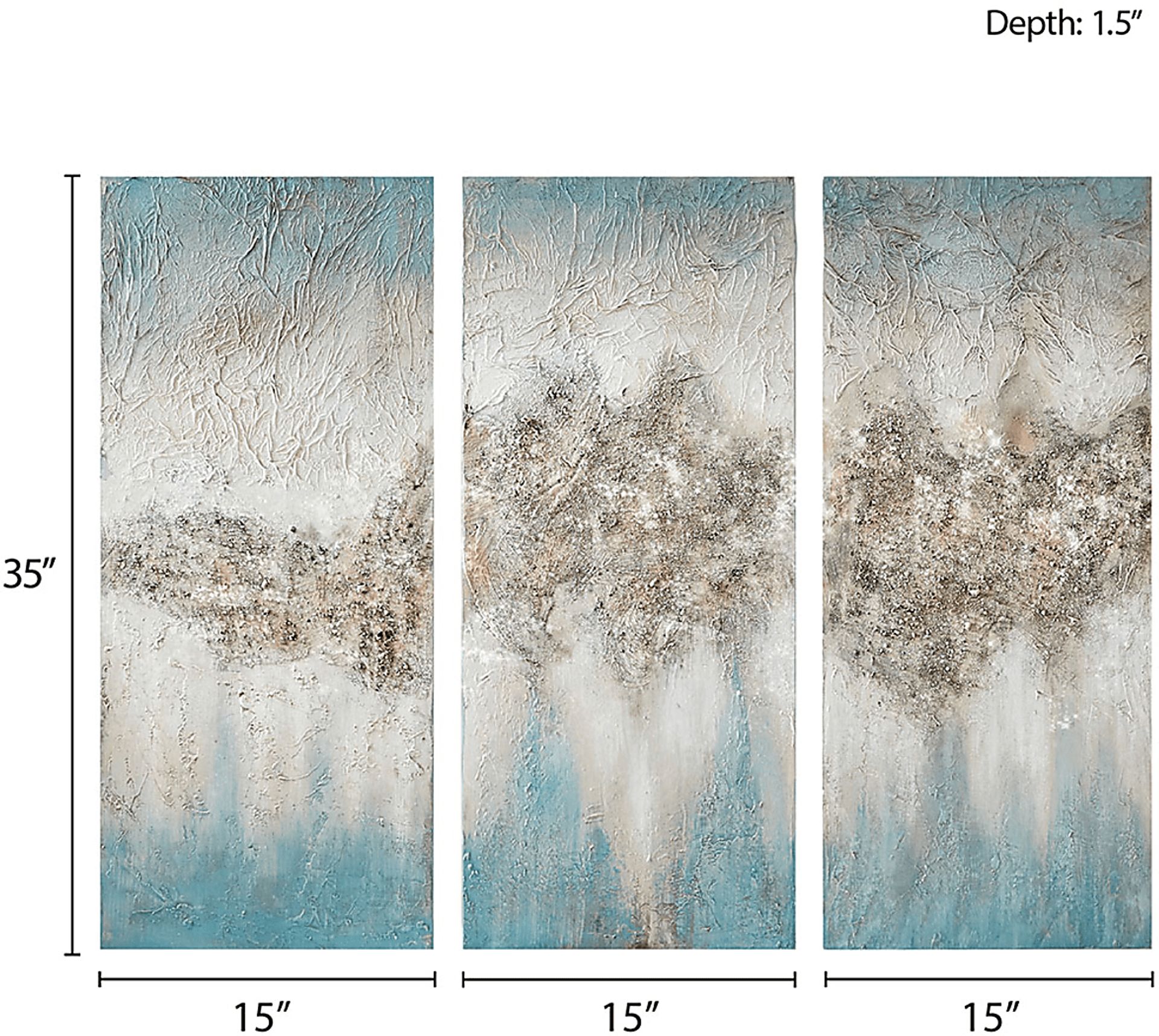 Dreams Above Blue Artwork, Set of 3 - Image 9
