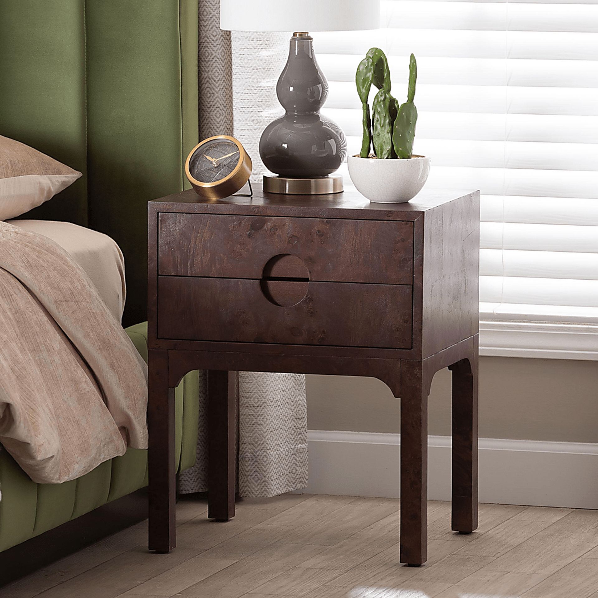 Dreamware Dark Brown Nightstand - Image 2