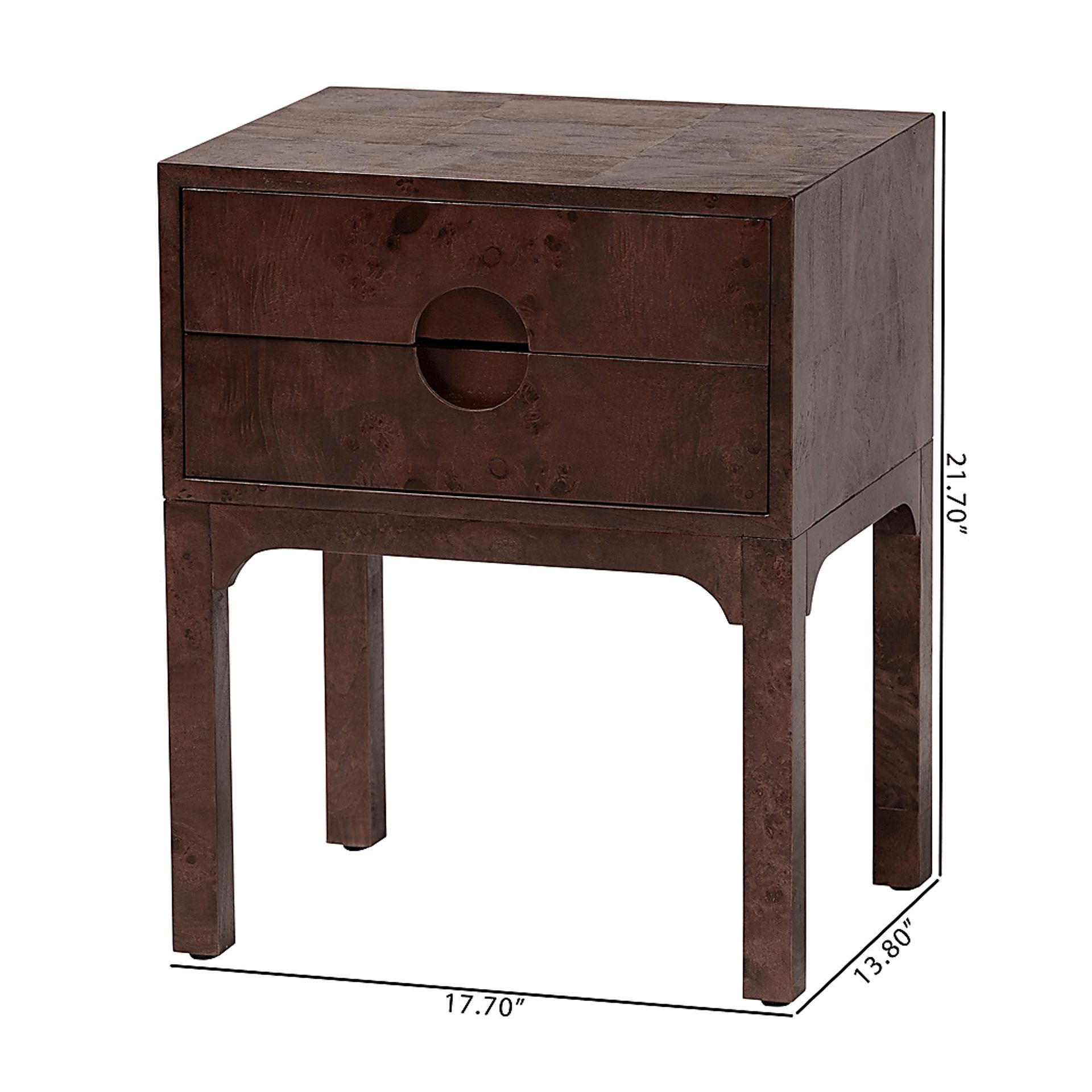 Dreamware Dark Brown Nightstand - Image 7