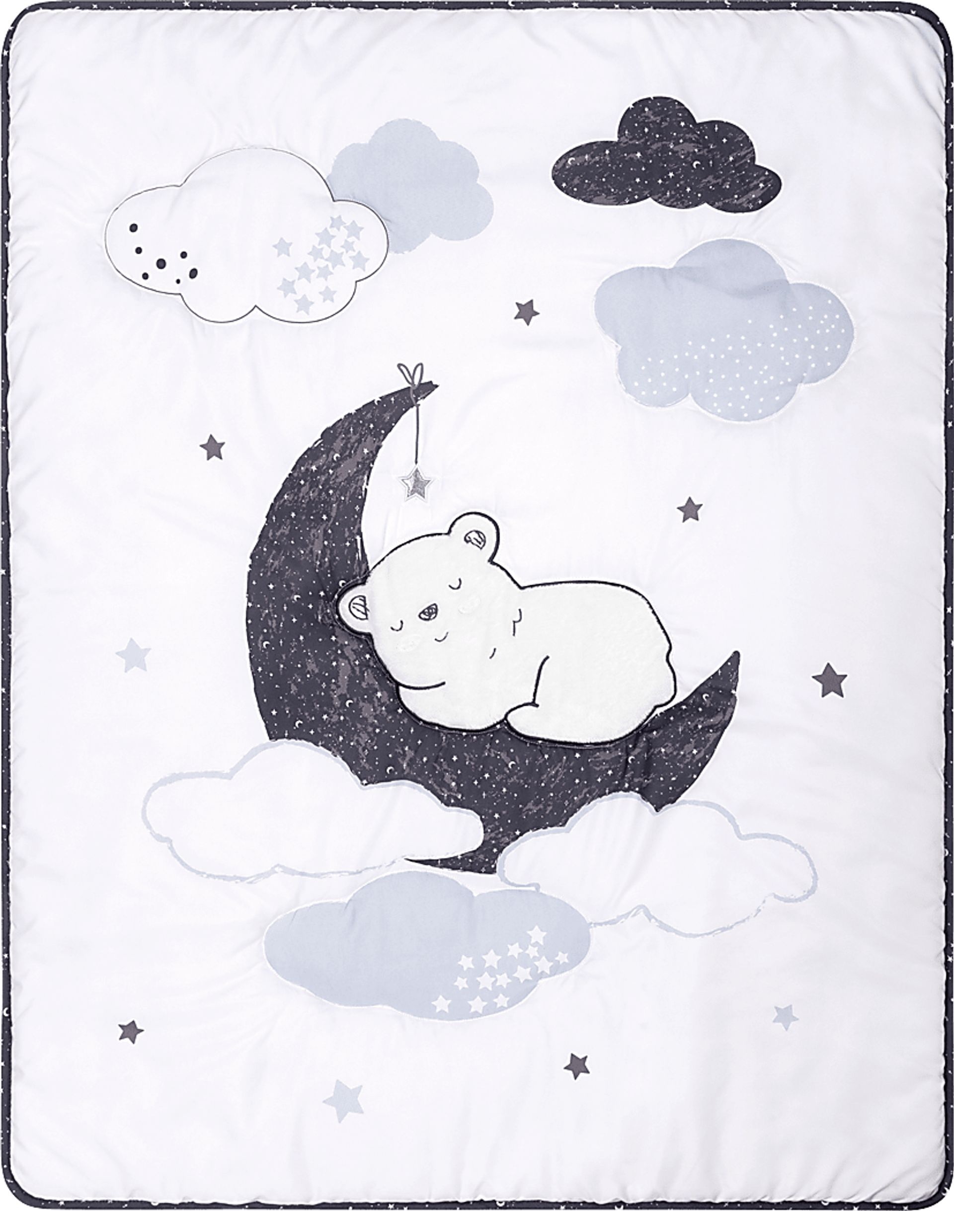Dreamy Bear White 4 Pc Baby Bedding Set - Image 3