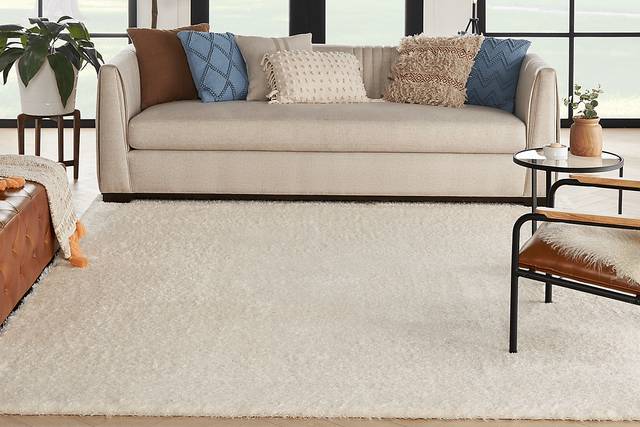 Dreamy Shag Ivory 5'3 x 7'3 Rug - Thumbnail - Image 2