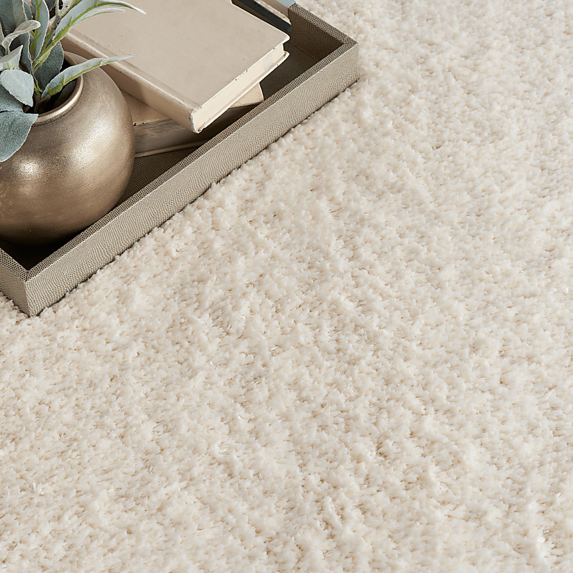 Dreamy Shag Ivory 5'3 x 7'3 Rug - Image 8