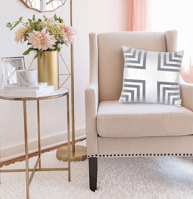 Dreda Gray Accent Pillow - Thumbnail - Image 6