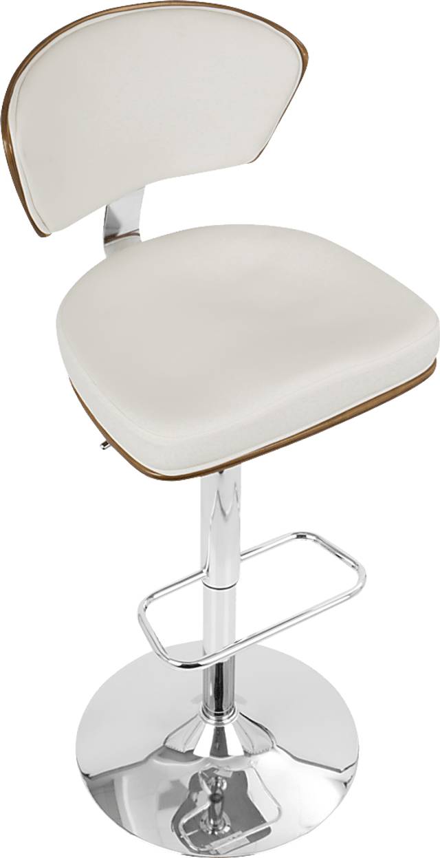 Dreem White Adjustable Swivel Counter Height Stool, Set of 3 - Thumbnail - Image 13