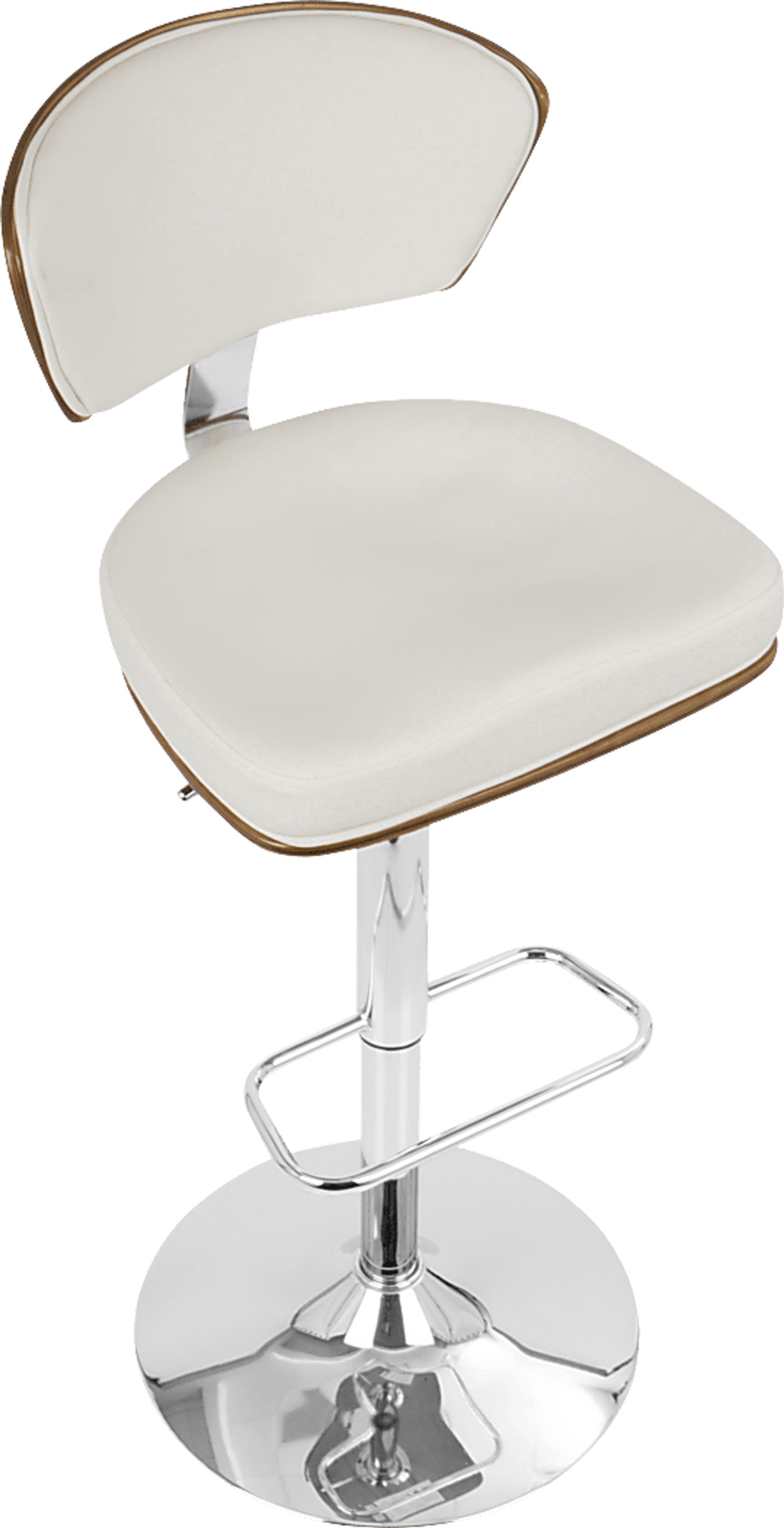 Dreem White Adjustable Swivel Counter Height Stool, Set of 3 - Image 13