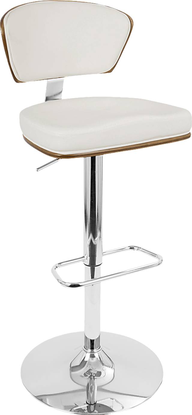 Dreem White Adjustable Swivel Counter Height Stool, Set of 3 - Thumbnail - Image 8