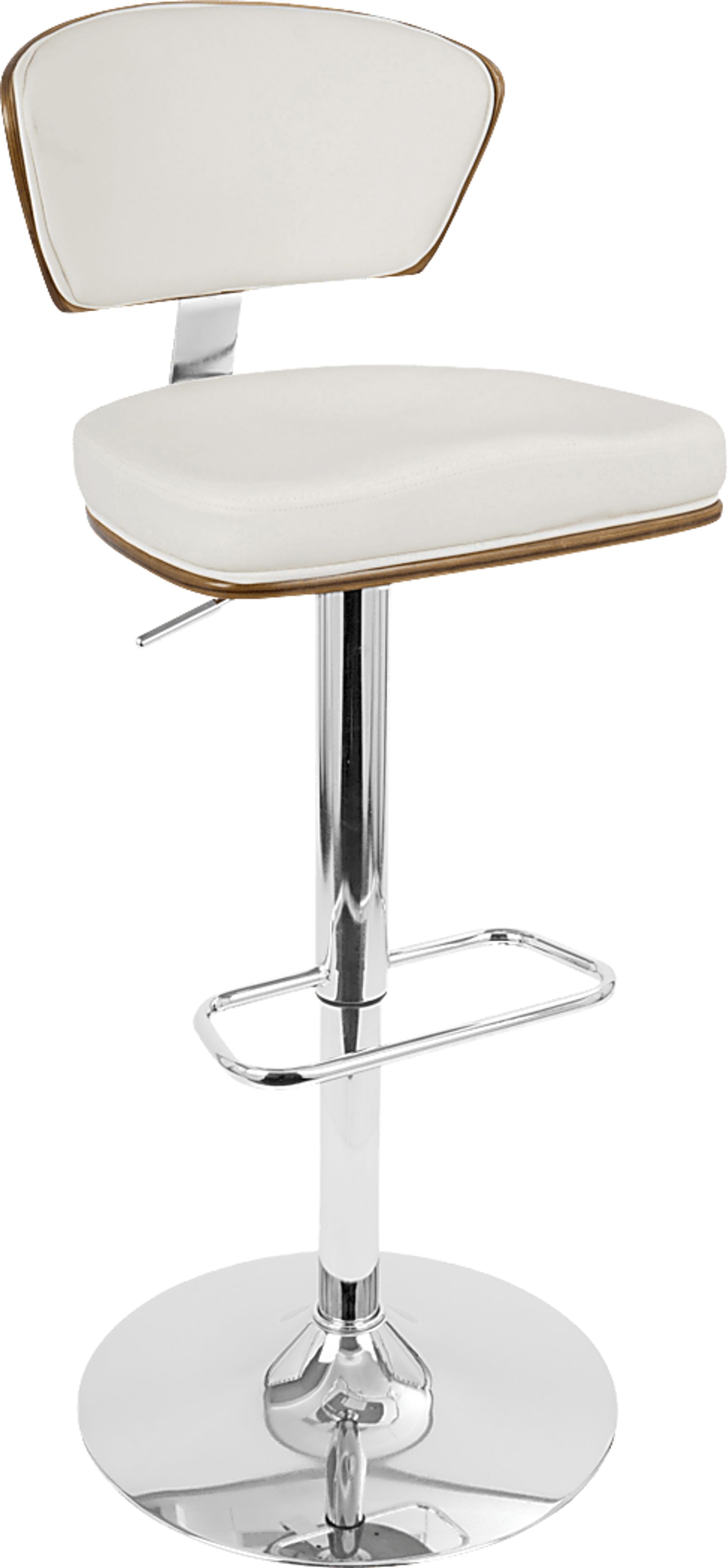 Dreem White Adjustable Swivel Counter Height Stool, Set of 3 - Image 8