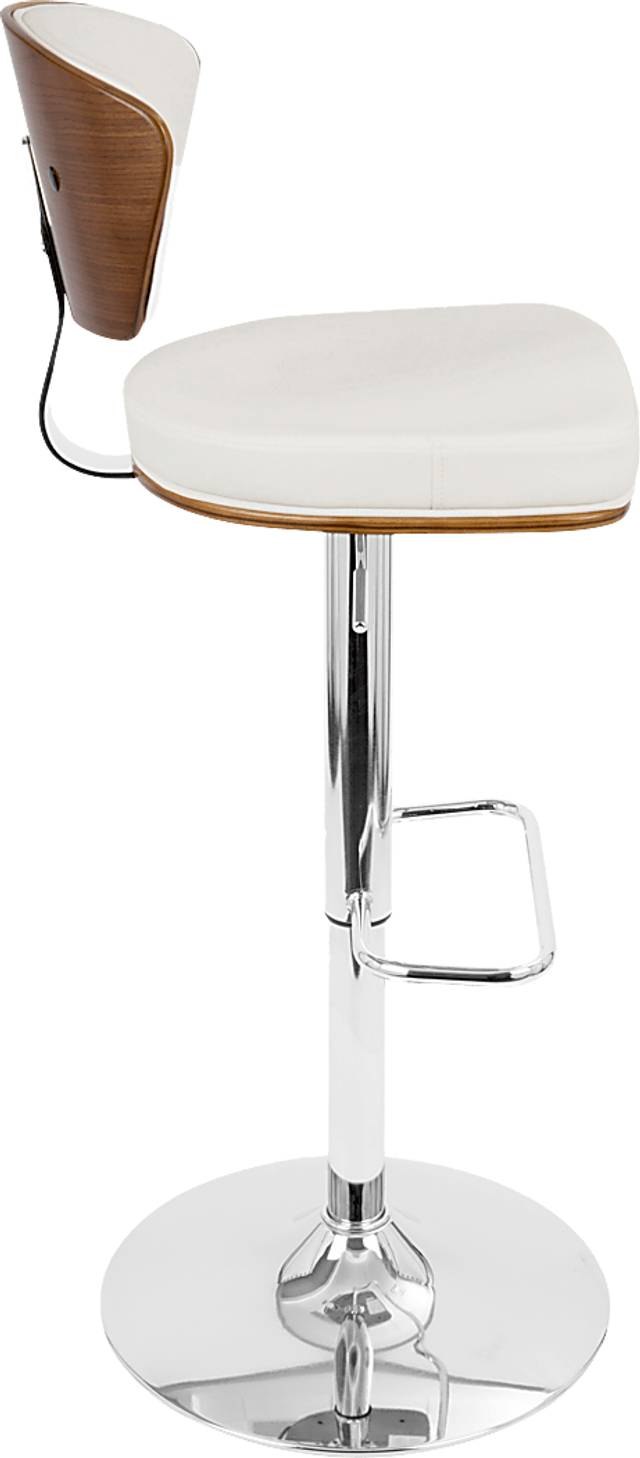 Dreem White Adjustable Swivel Counter Height Stool, Set of 3 - Thumbnail - Image 9