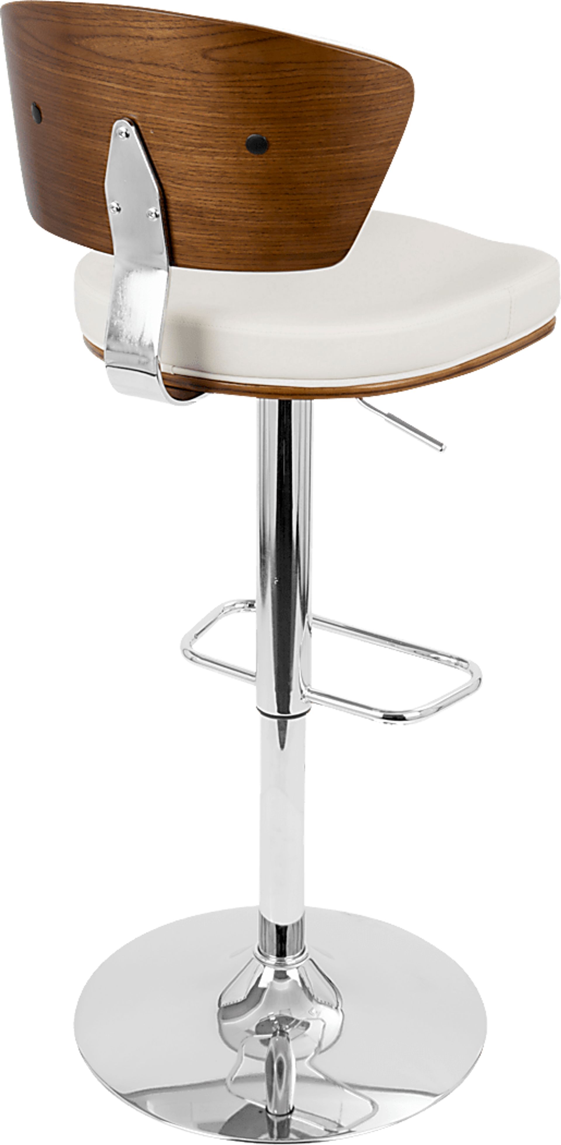 Dreem White Adjustable Swivel Counter Height Stool, Set of 3 - Image 10