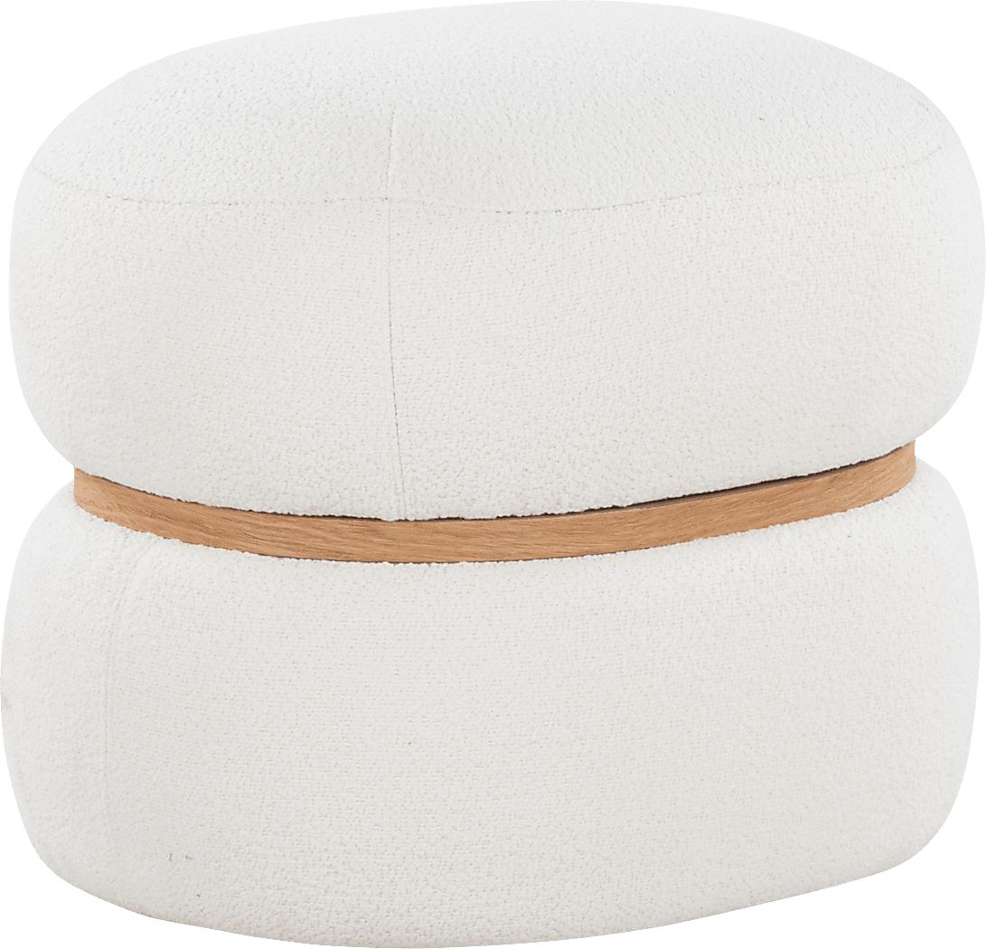Dreim Cream Ottoman