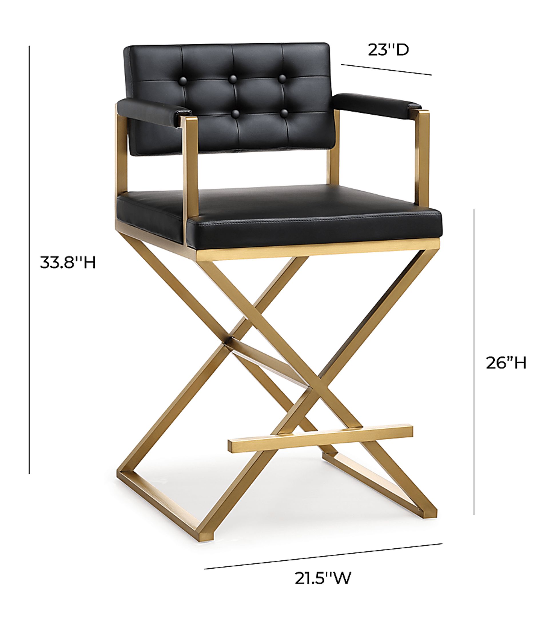 Drela Black Counter Height Stool - Image 9