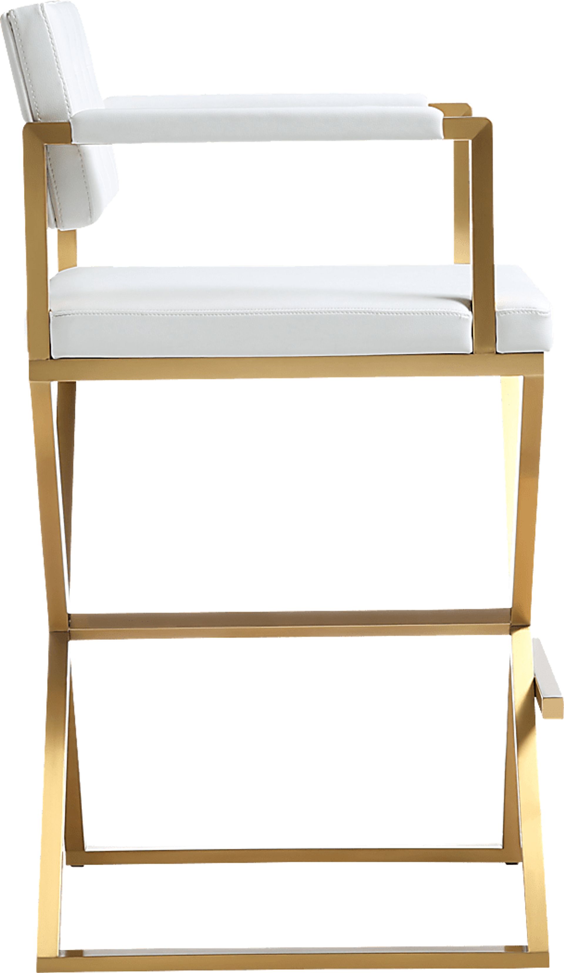Drela White Barstool - Image 3