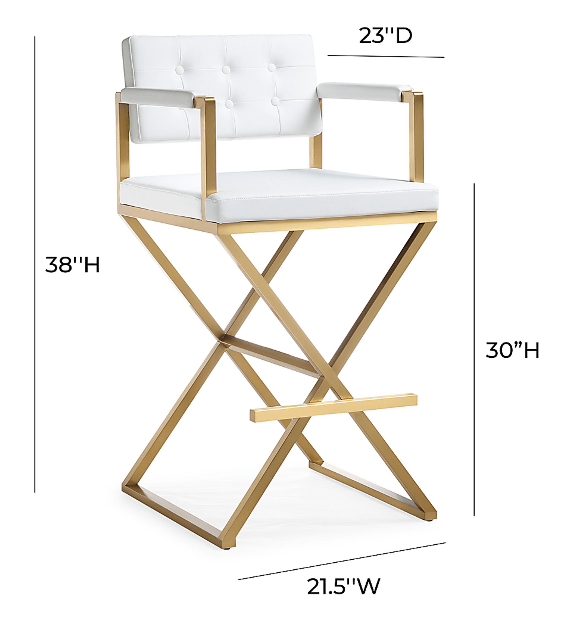 Drela White Barstool - Image 9
