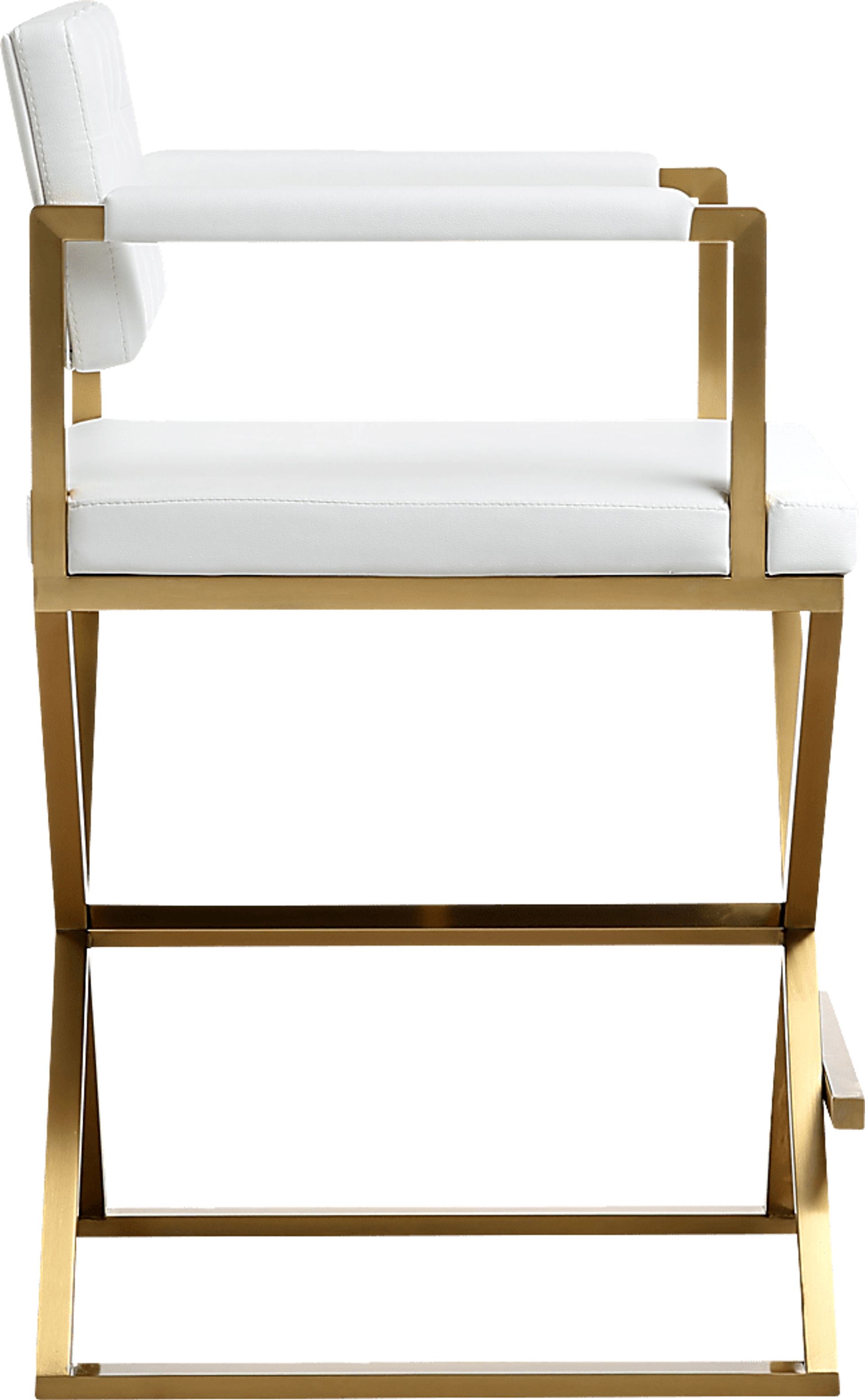 Drela White Counter Height Stool - Image 3