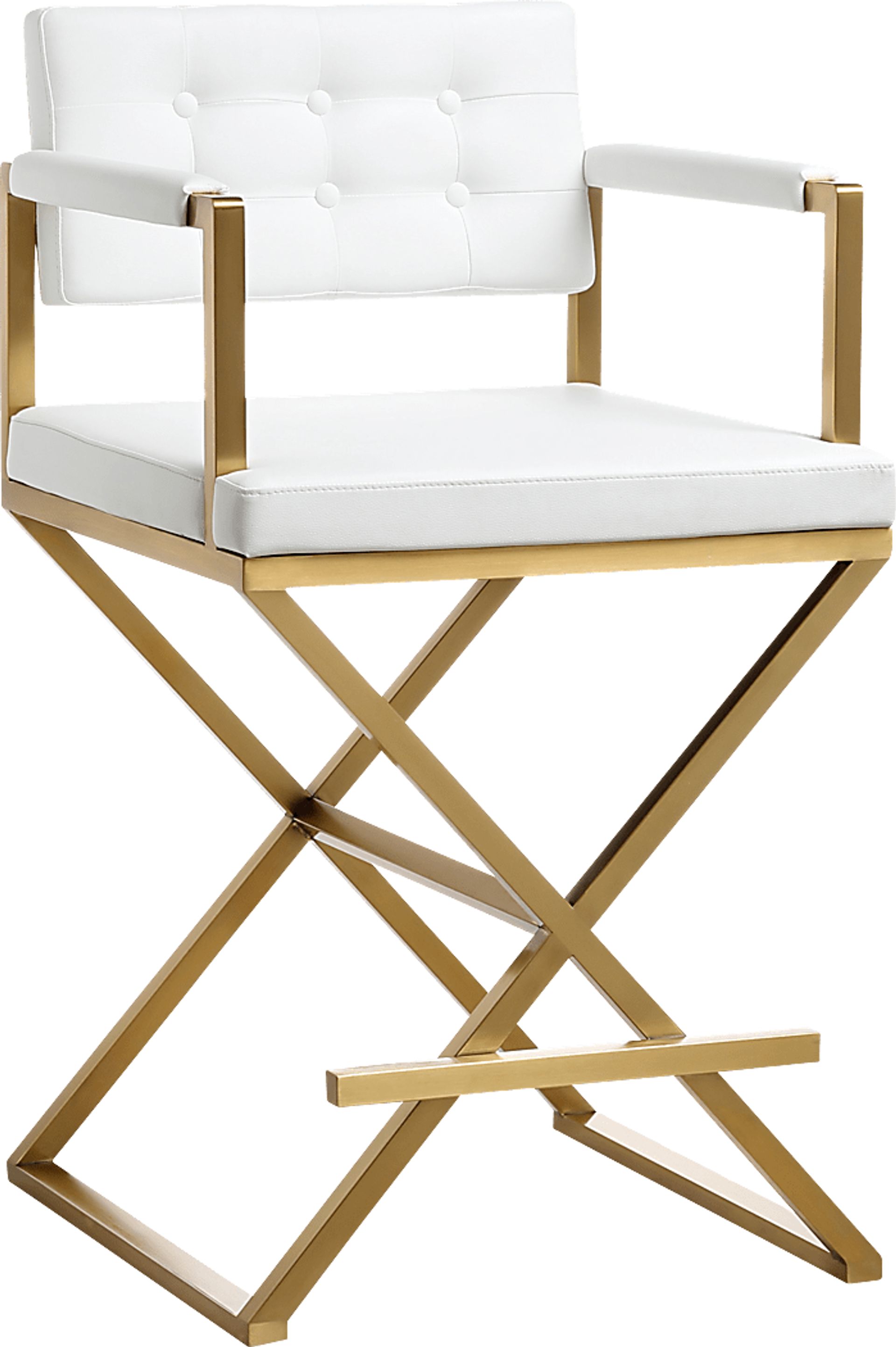 Drela White Counter Height Stool - Image 1