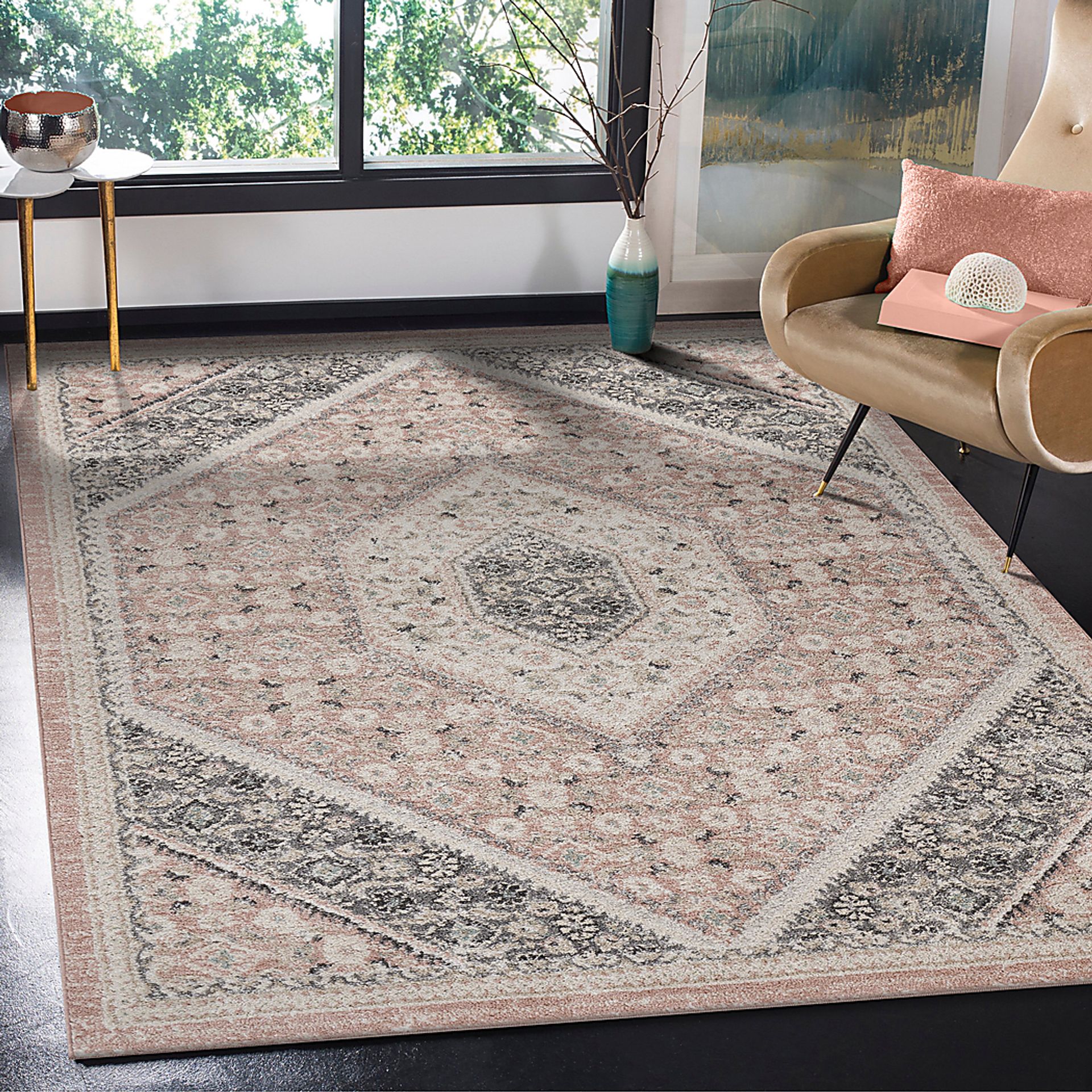 Dorelas Blush Beige Rug | Rooms to Go