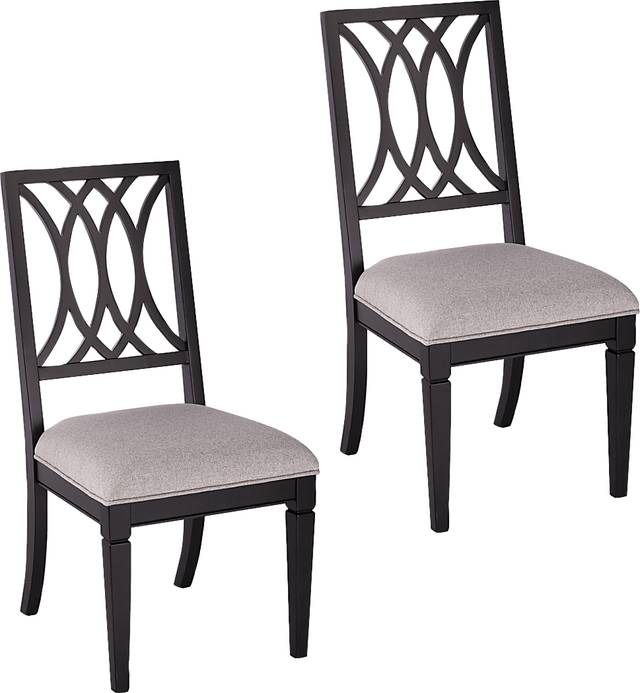 Drennen Gray Dining Chair, Set of 2 - Thumbnail - Image 1