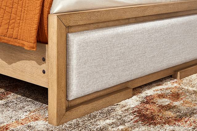 Drew & Jonathan Alpine Lake Light Oak 5 Pc King Upholstered Bedroom - Thumbnail - Image 4