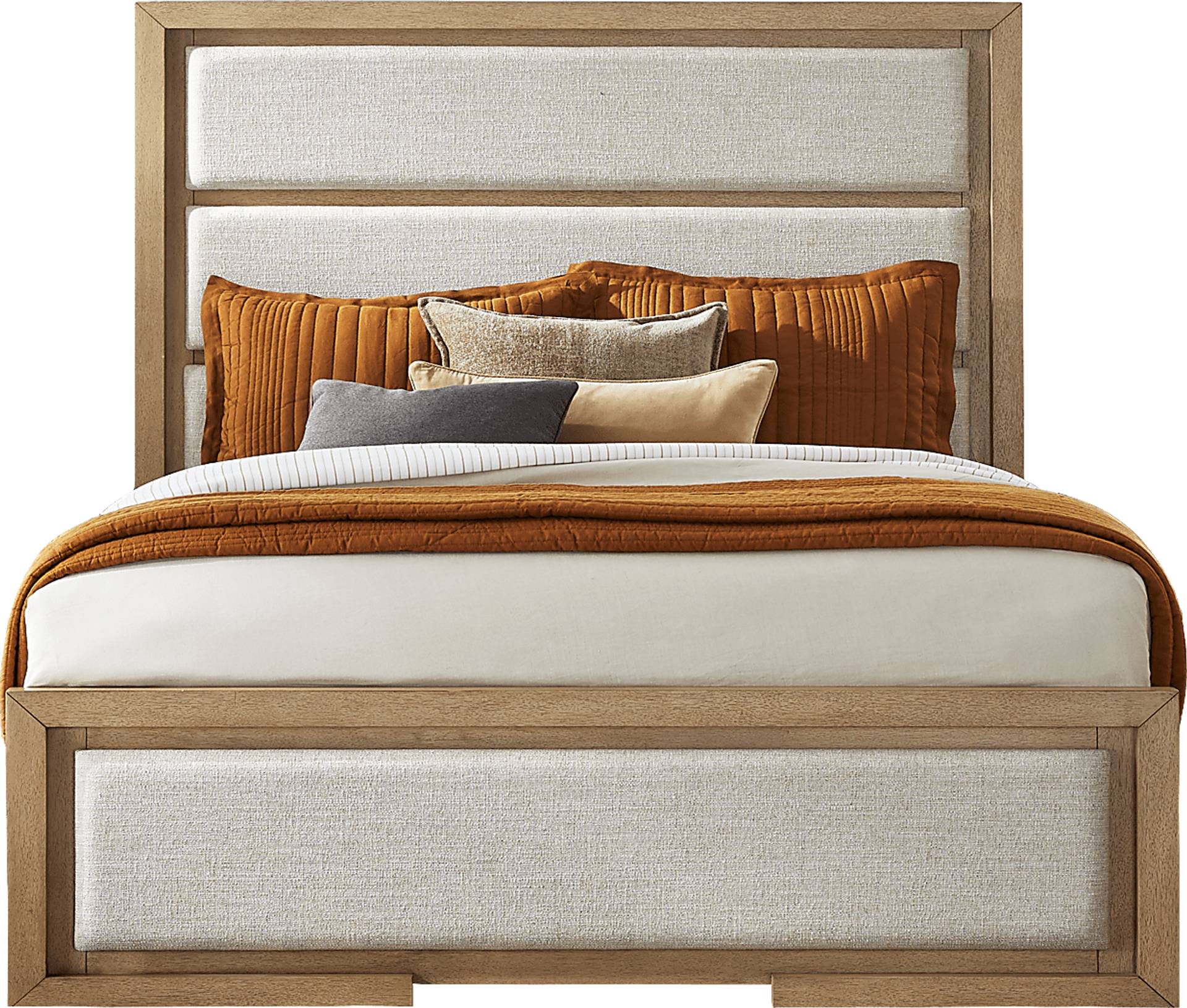 3 pc king upholstered bed
