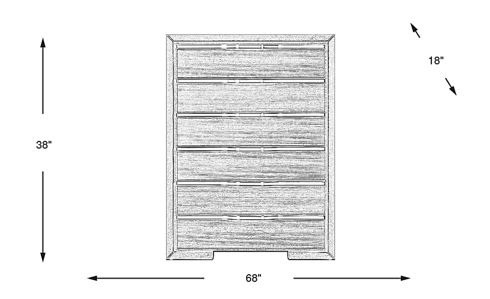 Dimension Image. Please refer to the Dimension Tab on this page for dimension details.