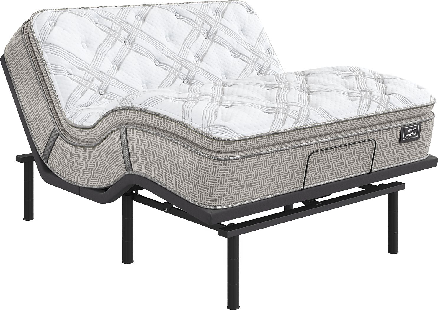 Drew & Jonathan Arada Canyon King Mattress with Baselogic Silver