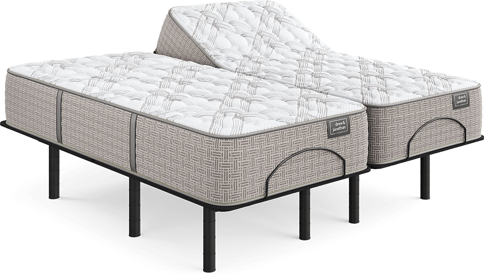 Drew & Jonathan Capertee Split King Mattress with Head Up Only Base - Image 1